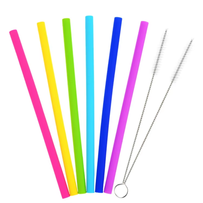 Cascade Silicone Drinking Straws