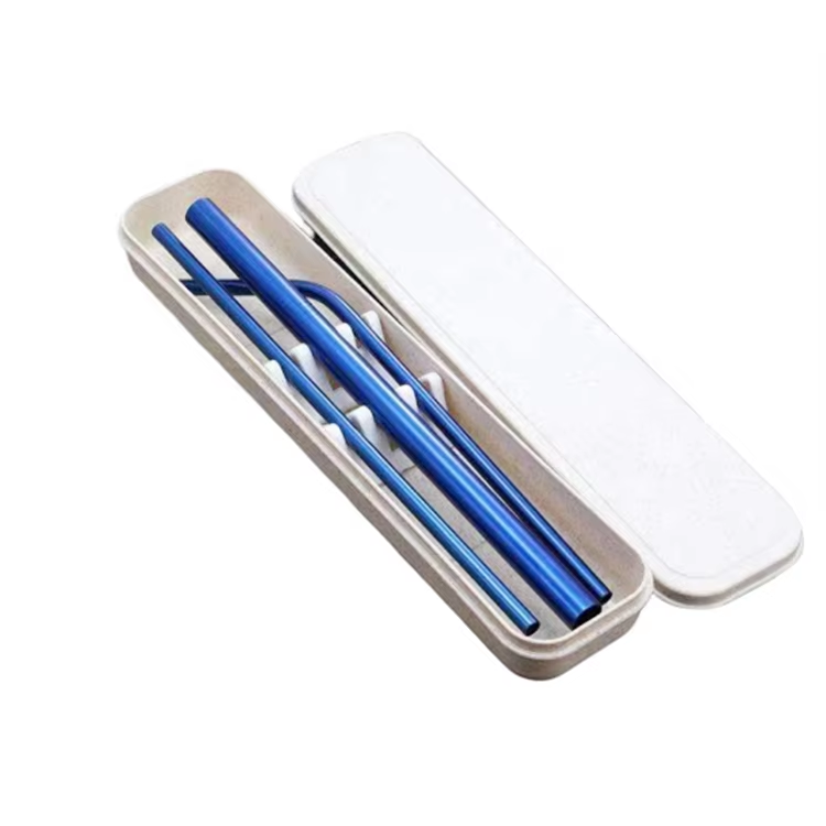 Cascade Stainless Steel Drinking Straws with Cleaning Brush
