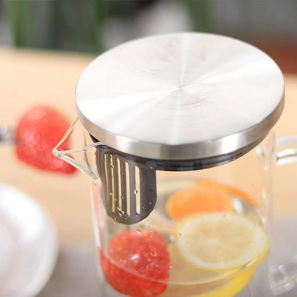 Cascade Glass Pitcher with Lid and Glass Handle