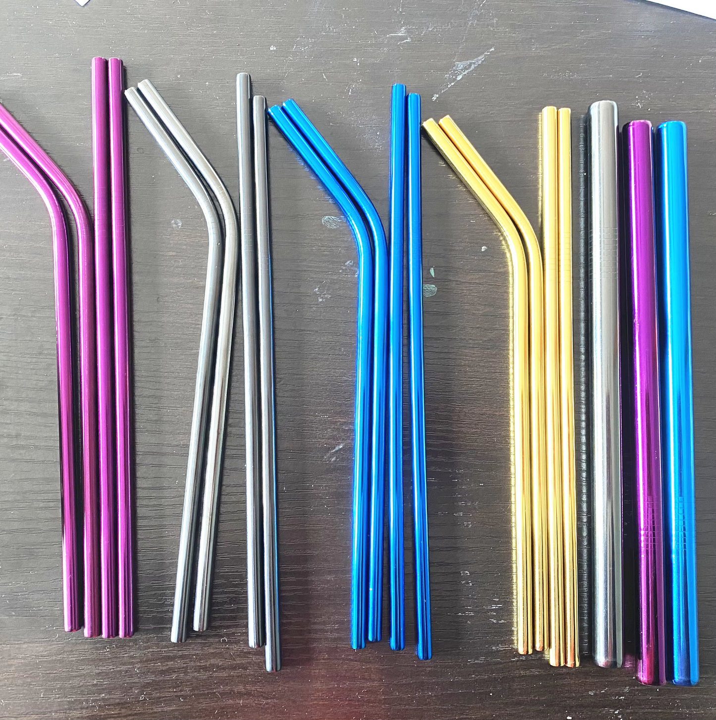 Cascade Straight Stainless Steel Drinking Straws