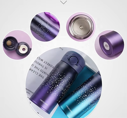 Cascade 350 ml Starry-Gradient Flip-Cap Bottle