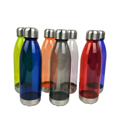 Cascade 700 ml Clear Plastic Sports Bottle with Lid