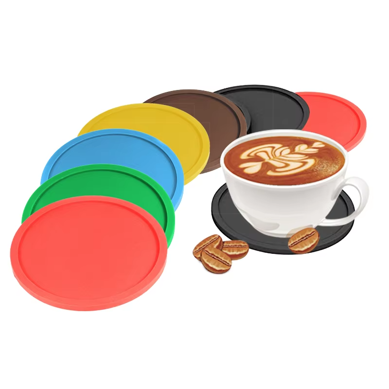 Cascade Colorful Honeycomb-Style Silicone Coasters