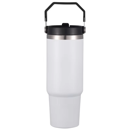 Cascade Handled Foldable-Straw Insulated Tumbler
