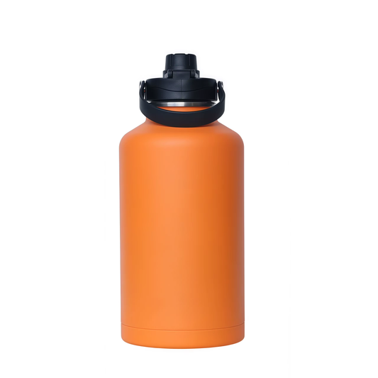 Cascade 64 oz Orange Insulated Growler with Spout Lid