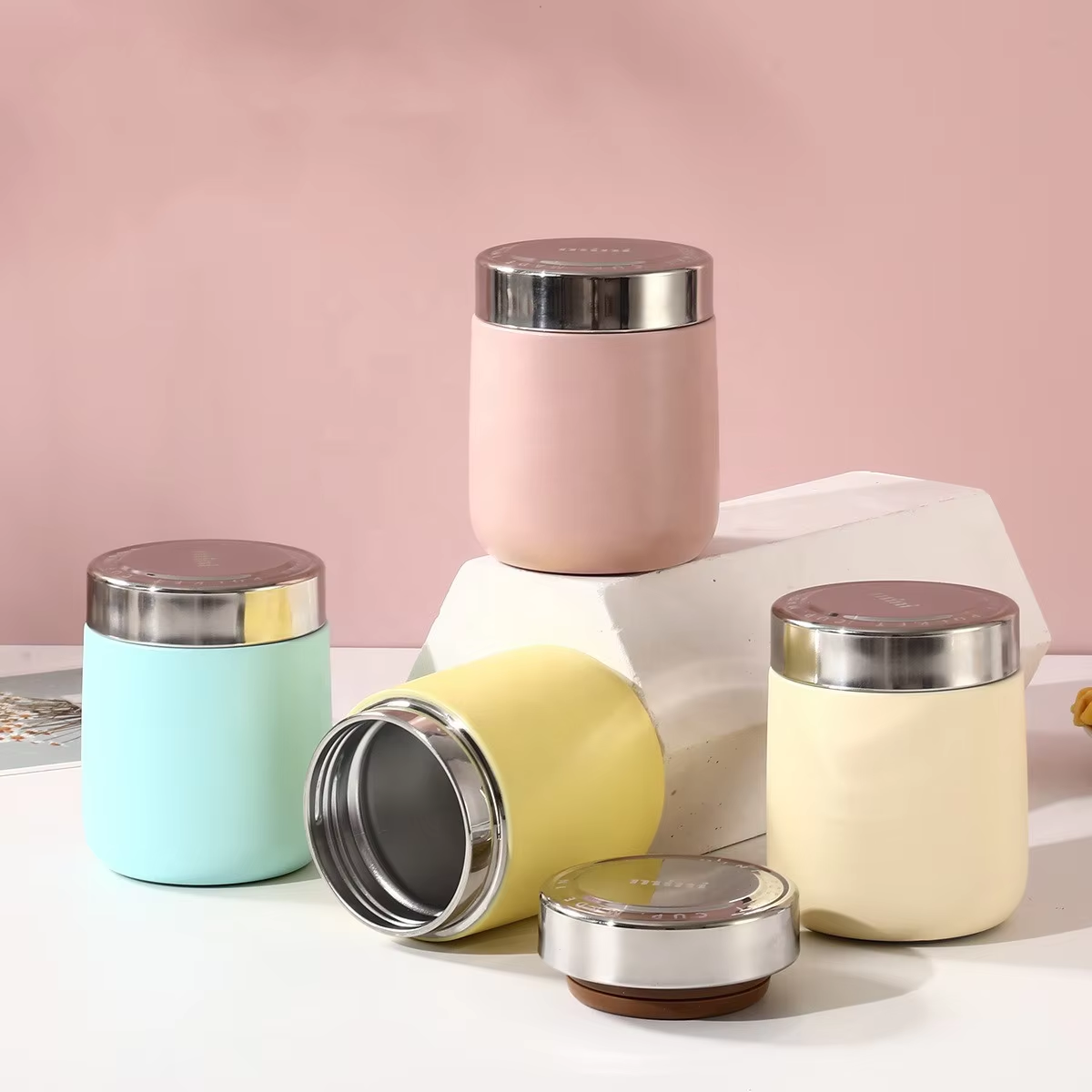 Noon 280 ml Pastel Mini Insulated Food Jar