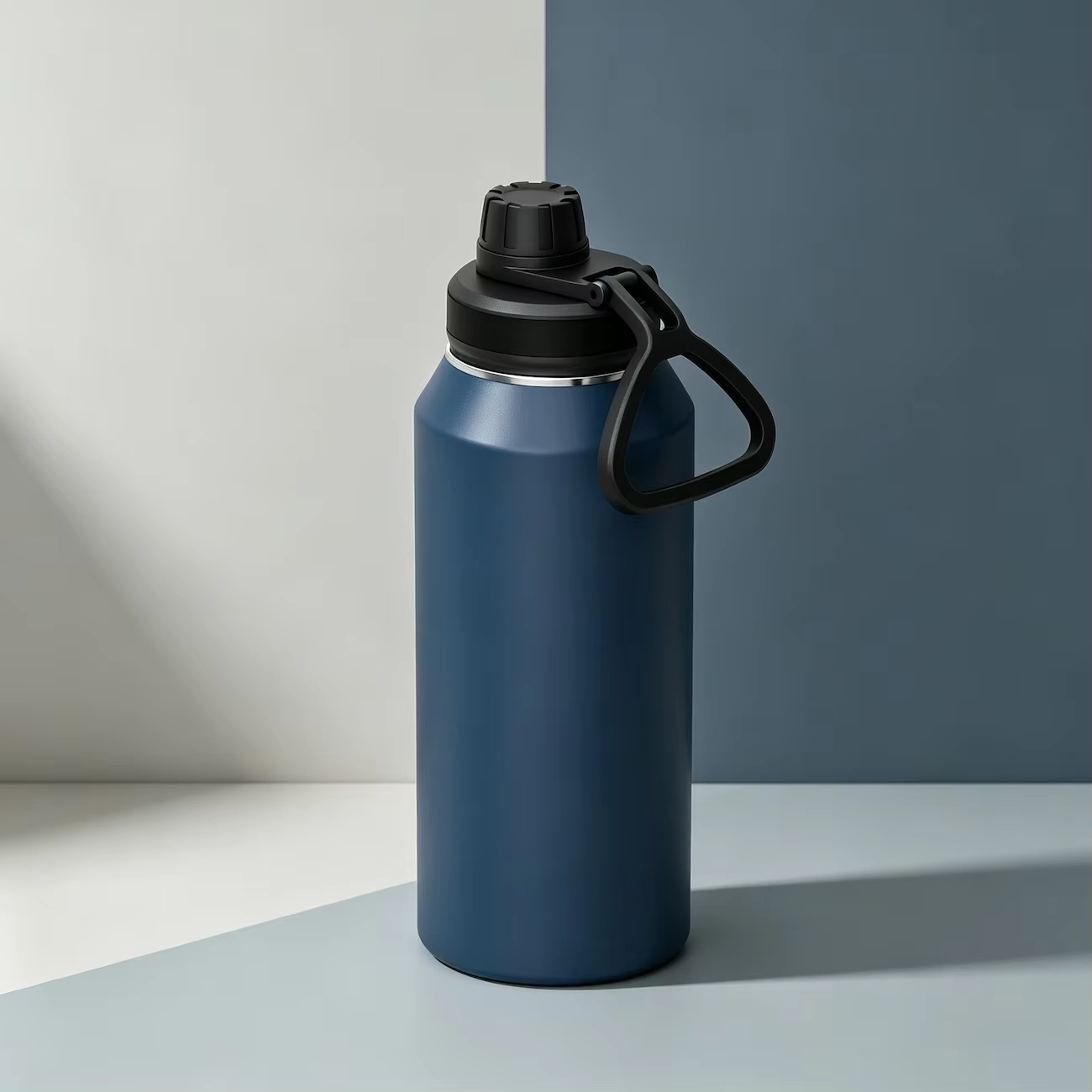 Cascade 32 oz Multicolor Wide-Mouth Insulated Bottle with Carry Handle