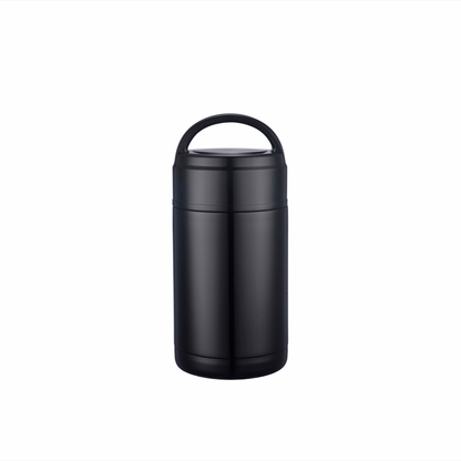 Noon 1000 ml Black Insulated Food Jar