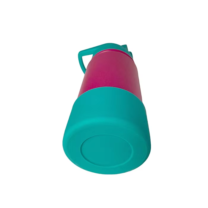 Sprout Rose-Blue-Green Color-Block Straw Bottle