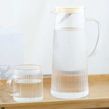 Cascade Clear Glass Water Pitcher