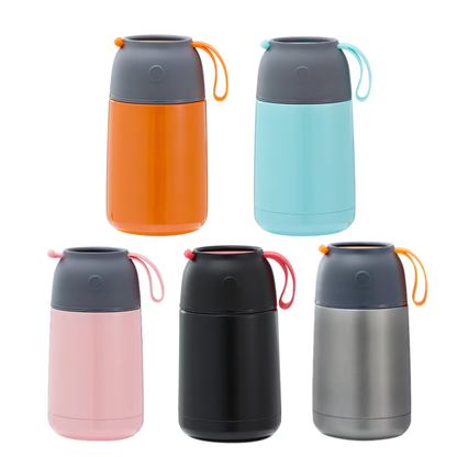 Noon Pastel Insulated Food Jar with Folding Spoon
