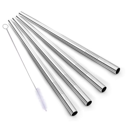 Cascade Straight Stainless Steel Drinking Straws
