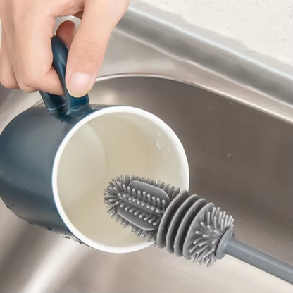 Cascade Long-Handle Silicone Bottle Brush