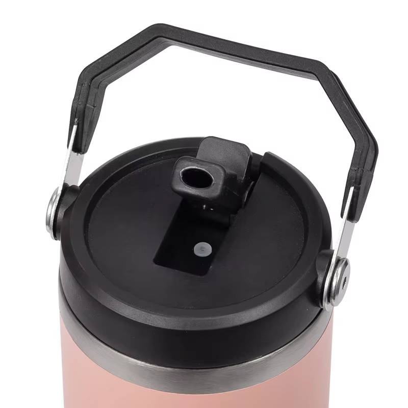 Cascade Handled Foldable-Straw Insulated Tumbler