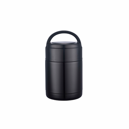 Noon 1000 ml Black Insulated Food Jar