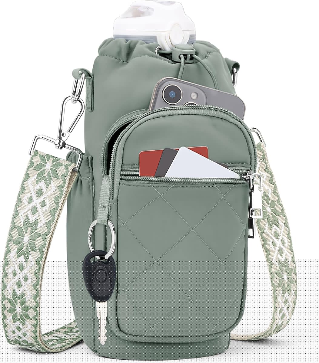 Bottle Carrier With Phone Pocket product photo