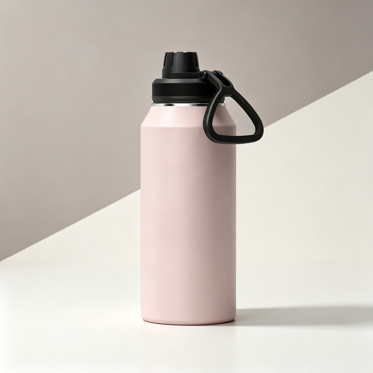 Pink wide mouth bottle
