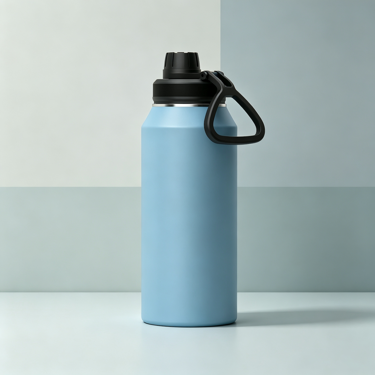 Sky Blue wide mouth bottle