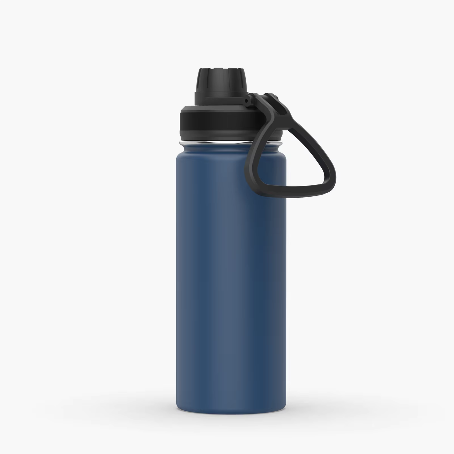 Cascade 32 oz Navy Slim-Mouth Insulated Bottle with Carry Handle