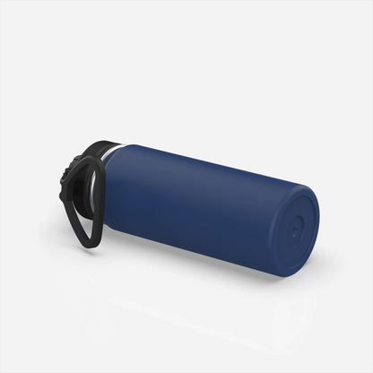 Cascade 32 oz Navy Slim-Mouth Insulated Bottle with Carry Handle