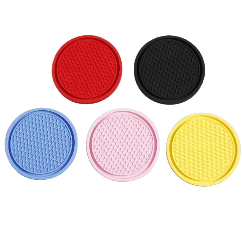 Cascade Colorful Honeycomb-Style Silicone Coasters