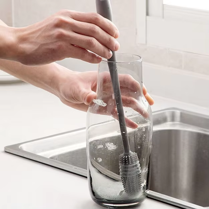 Cascade Long-Handle Silicone Bottle Brush