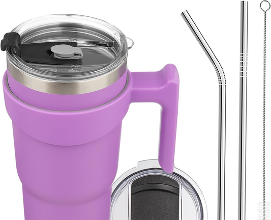 Handled Insulated Straw Tumbler product photo