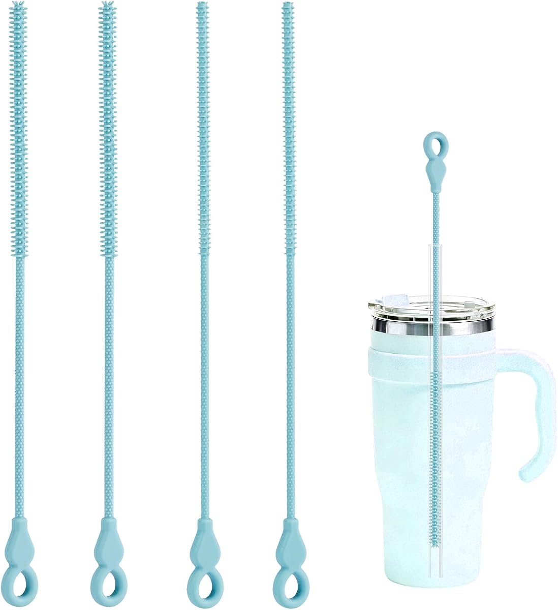 Reusable Silicone Straw Set product photo