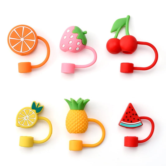 Silicone Straw Topper Set Pack of 6 product photo