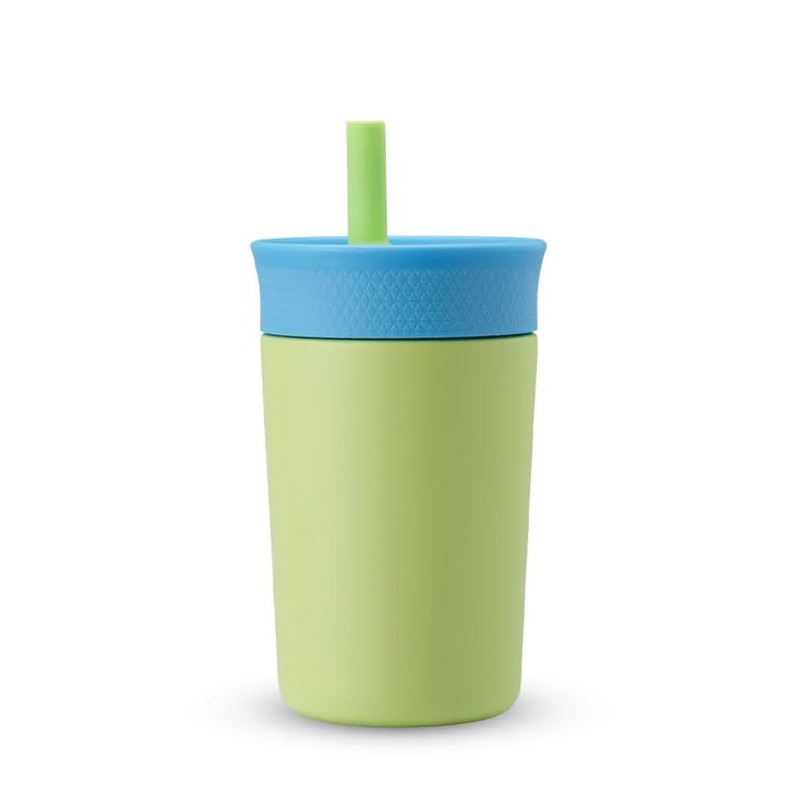 Light Green straw bottle